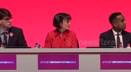Protester interrupts Labour Party Conference in Liverpool