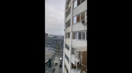 Devastation strikes Kharkiv: Russian rocket attack leaves building in ruins near Sportivna Metro Station