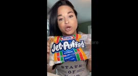 How many marshmallows can woman with world's biggest mouth fit in her jaw?