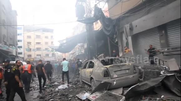 Gaza's Jabalia refugee camp left in ruins after Israeli strikes