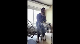 Man 'breaks neck' in motorcycle crash – walks out of hospital just NINE days later Part 2/6