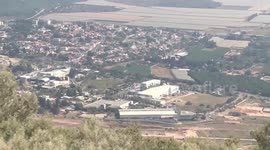 Scene from Israel's border with Lebanon