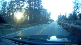 Deep Pothole Sends New Driver Sideways