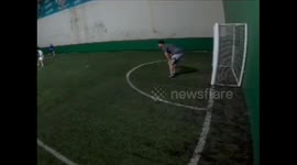 An Awkward Soccer Collision