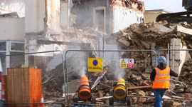 Demolition of iconic Hotel for controversial new development of 36 luxury apartments, Narrowcliff, Newquay Cornwall UK