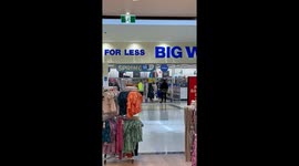Man Damages Signs at Melbourne Kmart