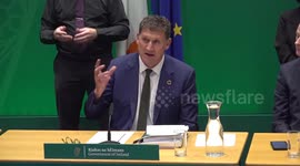 Eamon Ryan speaks after Budget 2023 was unveiled in Dublin, Ireland
