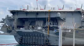 Aboard the USS Ronald Reagan as it Makes Port Call in Busan