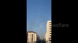 Rockets launch from the southern Gaza Strip towards Israel
