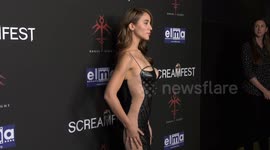 Caylee Cowan attends the 2023 Screamfest opening night red carpet in LA, USA