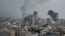 Destruction of the city as 1.1m Gaza residents given 24 hours to evacuate by IDF
