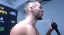 Ed Matthews Immediate Reaction After Stopping Uk Grime Artist Swarmz 30 Seconds in the First Round