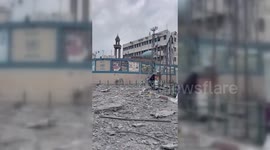 U.N. Building Hit in Israel's attacks on Gaza, Palestine