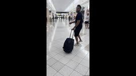 Suitcase Goes Vroom Vroom at the Airport