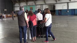 Disembarkation of 64 Brazilian repatriates at the Sao Paulo Air Base (BASP), in Guarulhos, Brazil