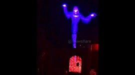 Best of Halloween with scary house ghosts goblins ghouls with huge spiders skulls and skeletons