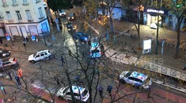 Police clears the zone after identifying shooter in Schaerbeek, Brussels