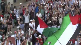 Tens of thousands march in Rabat, Morocco to support Palestinians