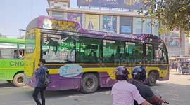 The Smart Electric Bus eco friendly for environment & attraction for in Indian state Bihar