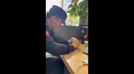 Unexpected milk mishap: nephew's packet explosion takes a hilarious turn!