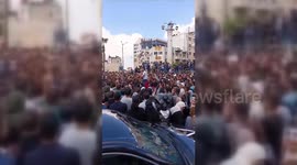 Hamas Supporters Call For Revenge in Ramallah, Palestine