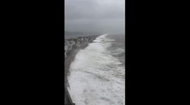 Post-storm Babet: calm returns to Torcross seafront