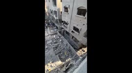 The house of Jihad Mahisan, the commander of the national security forces in the Gaza Strip who was eliminated