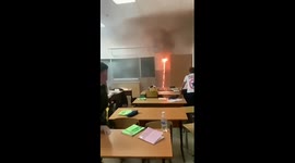 Short circuit fire erupts in Anapa School, swiftly extinguished by teacher