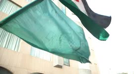 Riots during a protest in support of Gaza in front of the US Embassy in Beirut, Lebanon