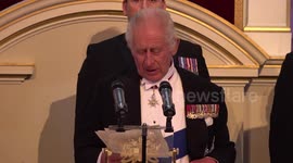 King Charles' speech at Mansion House in London, UK