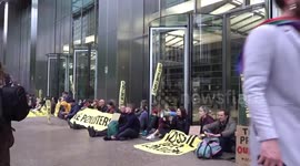 Greta Thunberg joins protest following arrest in London, UK