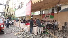 Pakistanis rally Arrangements to support Palestinians in Karachi, Pakistan