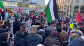 Demonstration in the Malmo, Sweden in support of Gaza