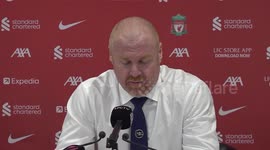 Sean Dyche press conference in Liverpool, UK