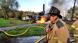 2nd alarm structure fire with collapse, West Cameron Township, Northumberland County, Pennsylvania
