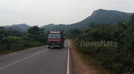 Asian highway 46 in Odisha, India which connects Mumbai and Kolkata