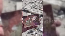 Family Snap Discovered In Wreckage In Gaza, Palestine