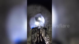 Cyclist rides nail-biting trail through 10km of tunnels in an abandoned lead mine