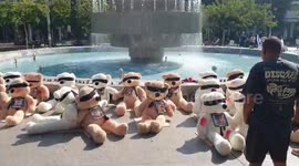 Demonstration of support for Israelis held captive by Hamas in Gaza