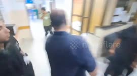 Baby miraculously pulled out of rubble alive is rushed into hospital in Gaza