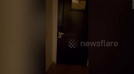 Video shows strong winds and debris as Hurricane Otis makes landfall