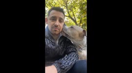 Dog Gives Love Nibbles
