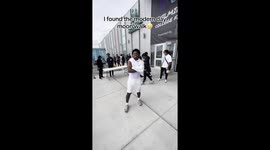 This is a video of me doing the jubi slide in Delaware located at the chase feild house in Wilmington Delaware calling it the modern day moonwalk!