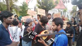 ‘Free Palestine’ Rhythm of protest in Colombo, Sri Lanka