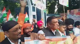 A Tricolor Yatra carried out with the demand of freeing POK from the occupation of Pakistan in Lucknow , Northern India