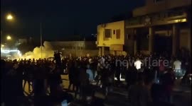Palestine Security in Nablus suppresses a march as it heads to Joseph's Tomb in support of Gaza