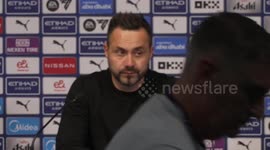 Manchester City 2-1 Brighton: Roberto De Zerbi post-match press conference in Manchester, UK