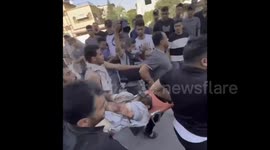 People Frantically Search For Ambulances in Gaza, Palestine