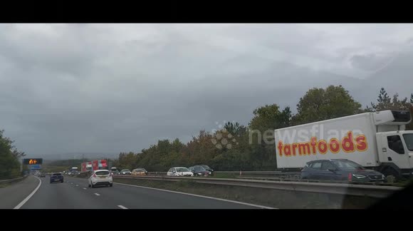 Traffic tailback for miles on M4, traffic at standstill heading east.