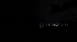 Sound of explosions during the bombardment of Gaza, Palestine